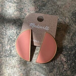 NWT Madewell Half Moon Metal Earrings